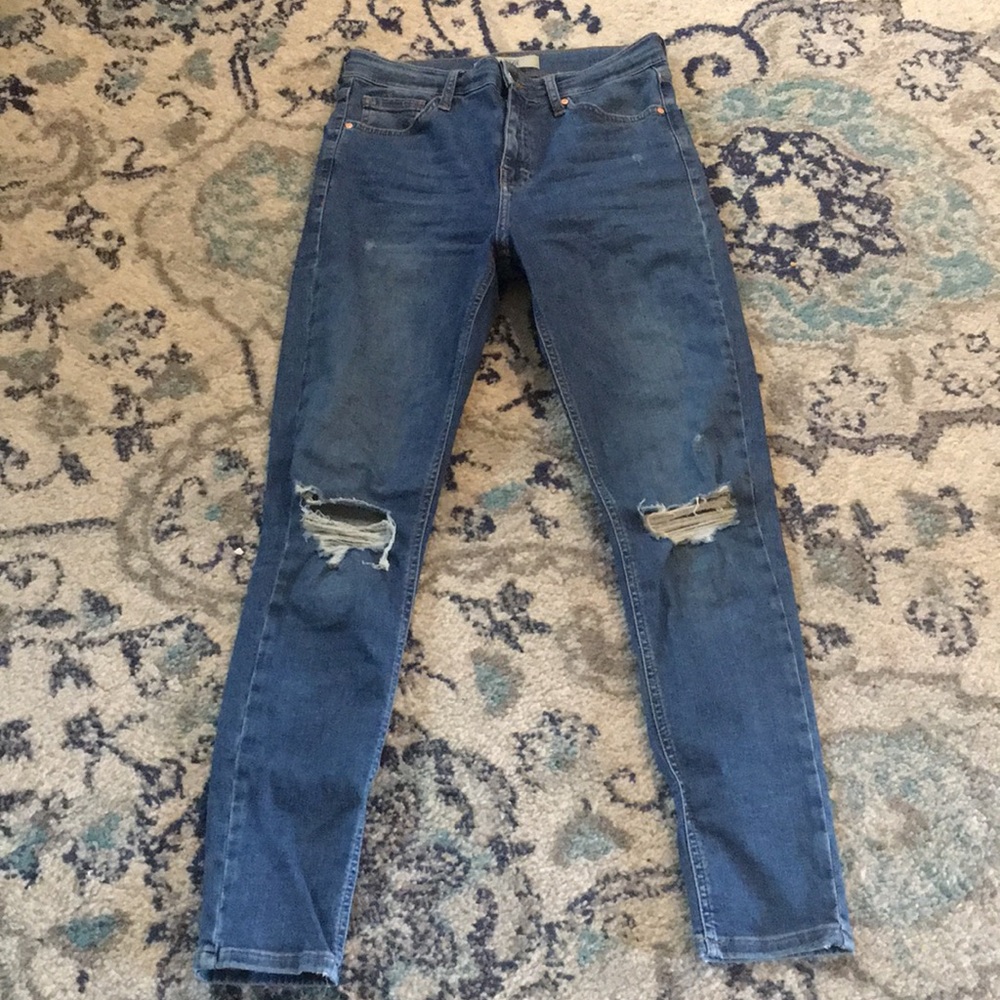 Washed but never worn Topshop Jeans 28 waist 32L